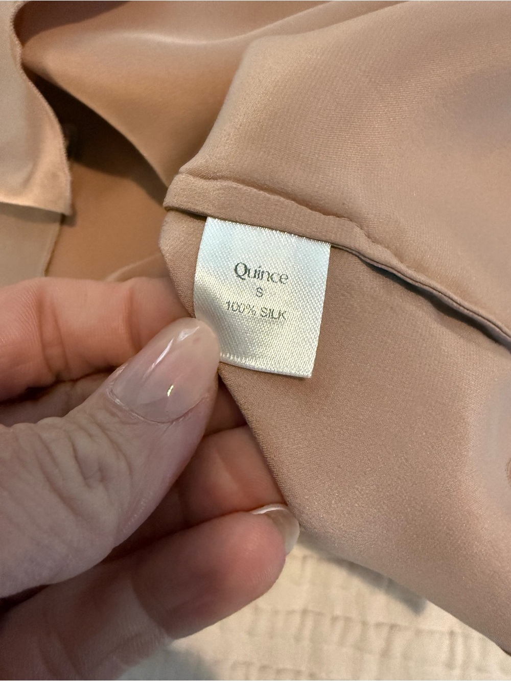 Set- Quince Women's Silk Pant Set in Dusty Rose EUC C000 - Picture 8 of 11